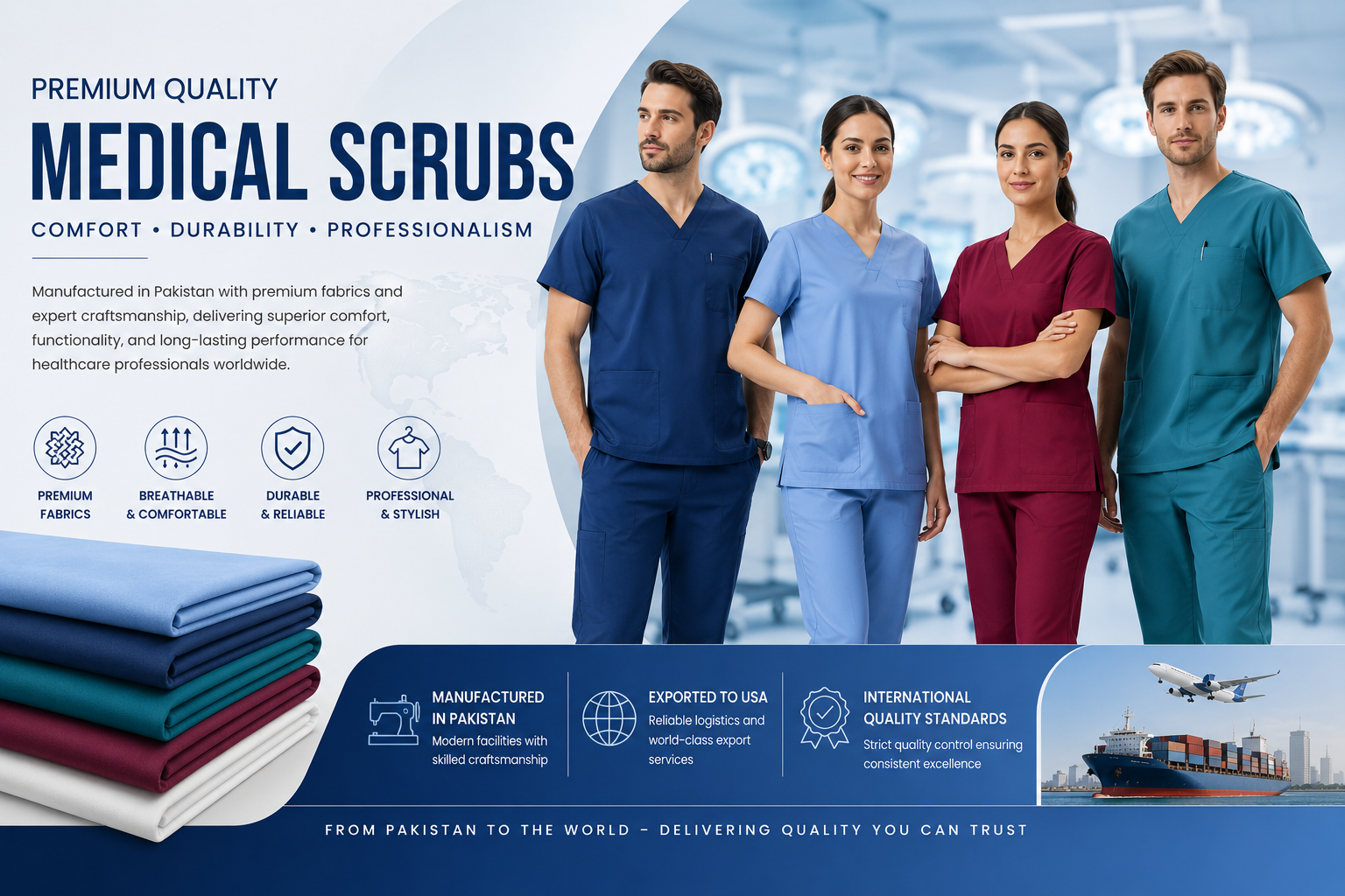 Medical Scrub Manufacturing & Export Portfolio